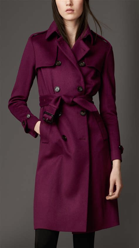 purple burberry london trench|longest burberry trench coat.